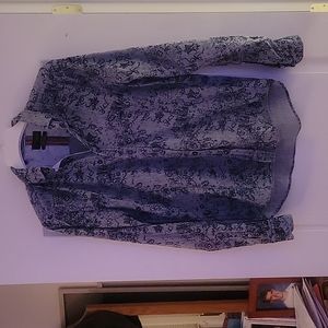 Buckle paisley dress shirt